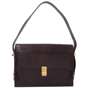 Celine Lizard Embossed Semi Shoulder Bag